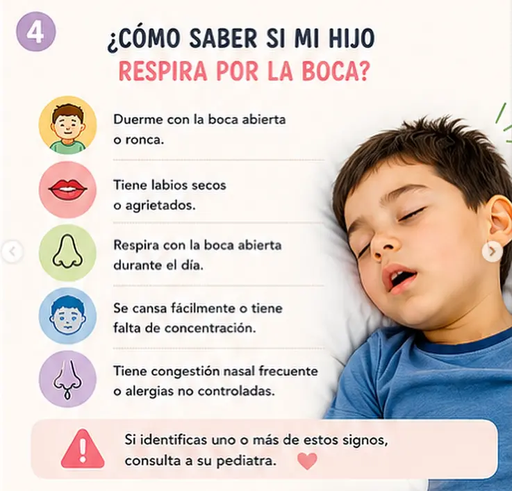 Respiración nasal en niños, diapositiva 4 de 6