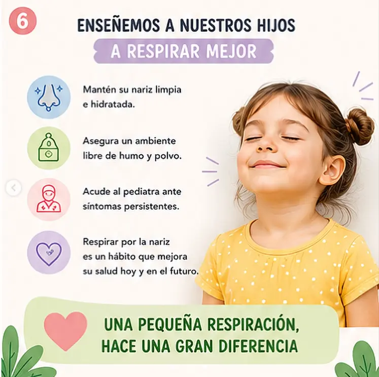 Respiración nasal en niños, diapositiva 6 de 6