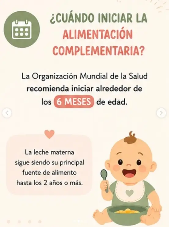 Alimentación complementaria, diapositiva 2 de 6
